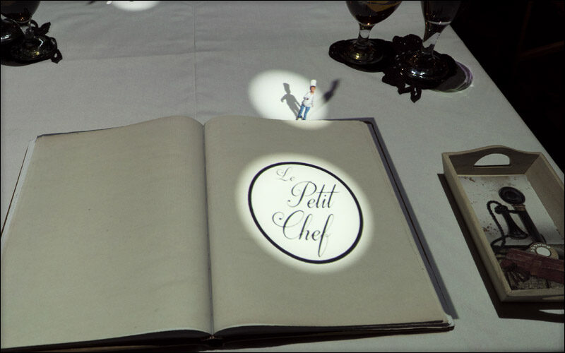 3D projection of the Le Petit Chef book