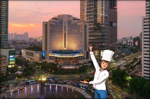 Proyeksi meja 3D di Jakarta